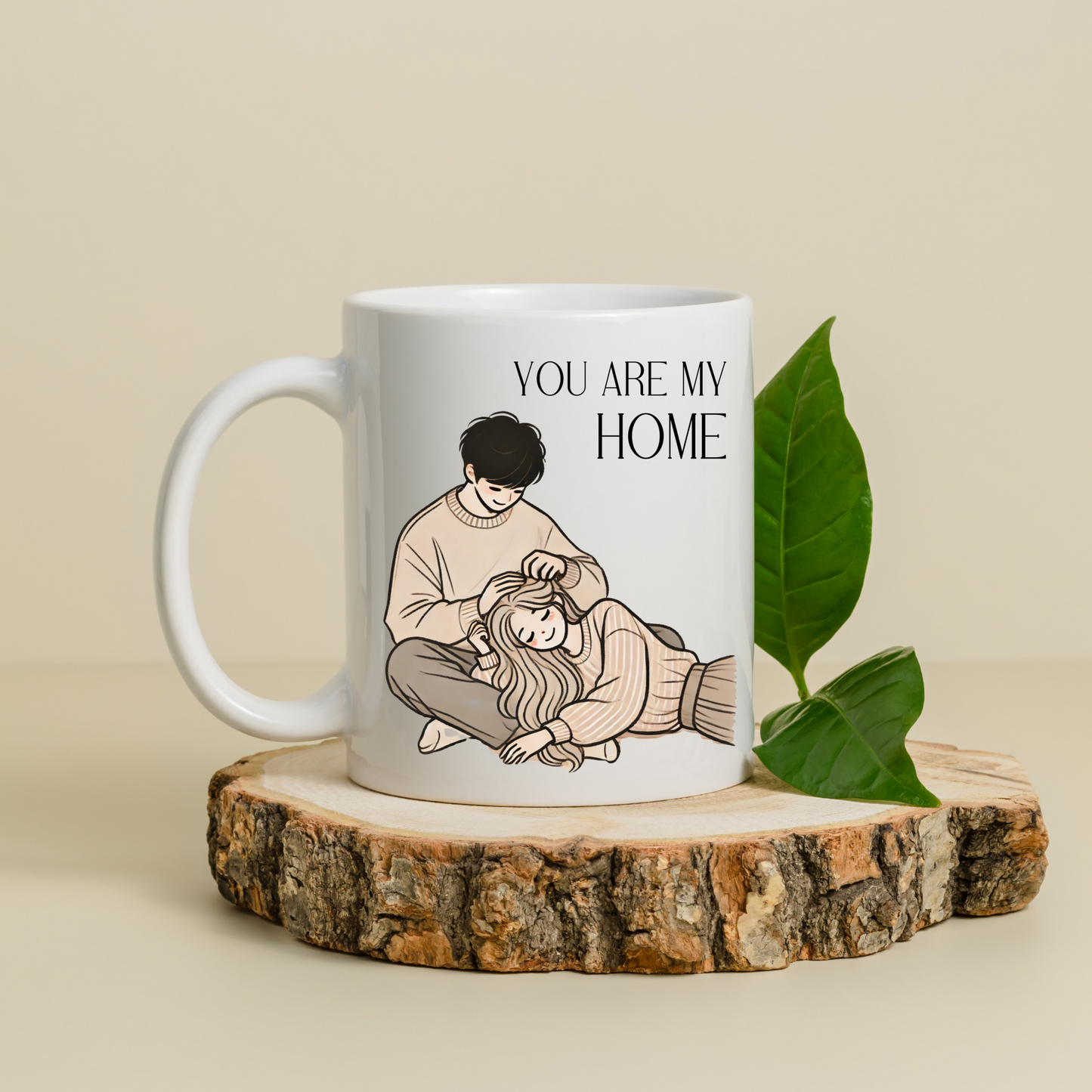 You Are My Home Ceramic Coffee Mug, Gift for your Boyfriend/Husband