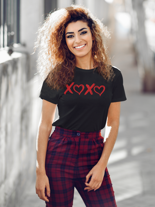 Not Your Basic XOXO Women's Crew Neck T-shirt