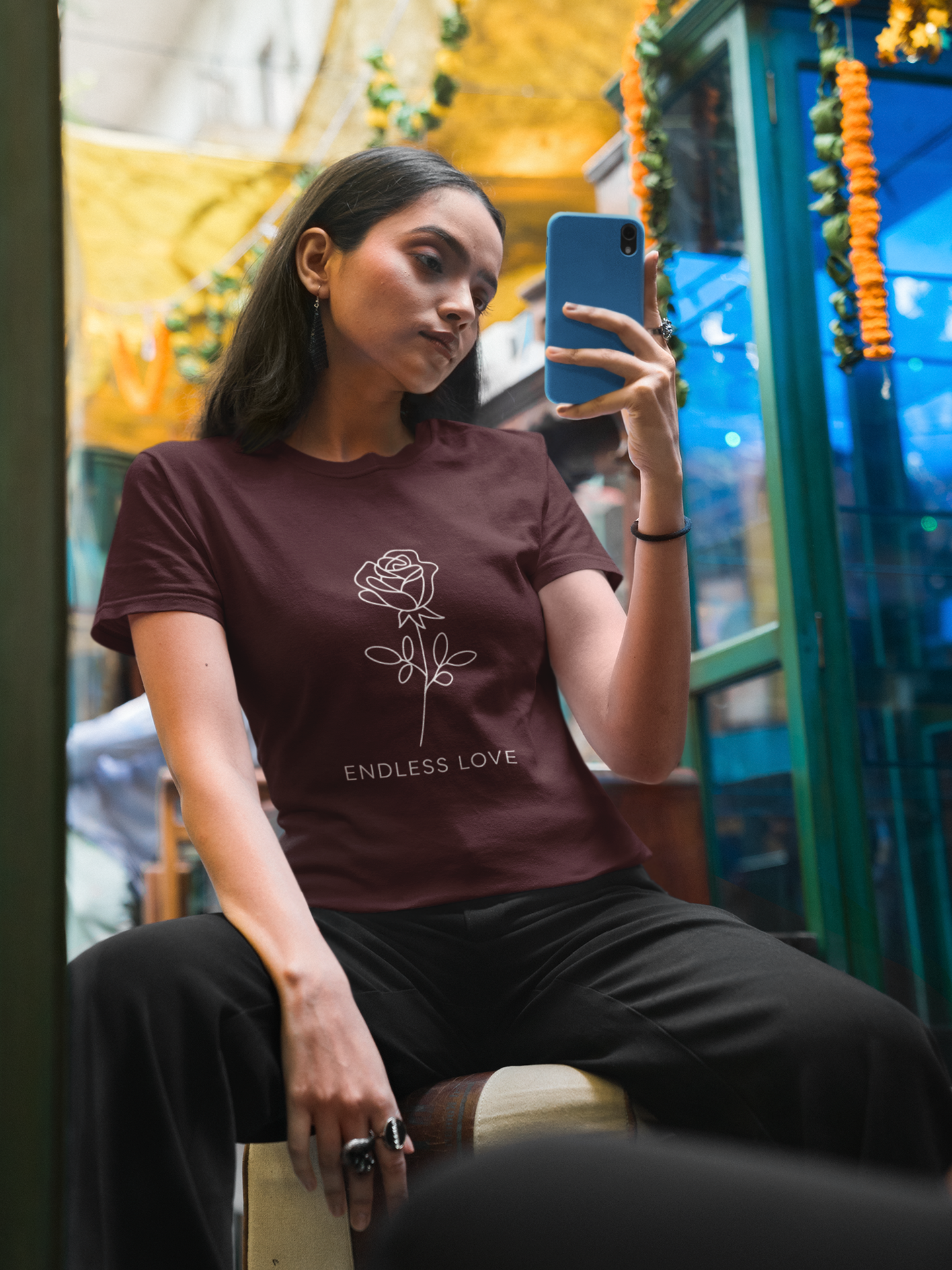 Endless Love Crew Neck T-Shirt for Women