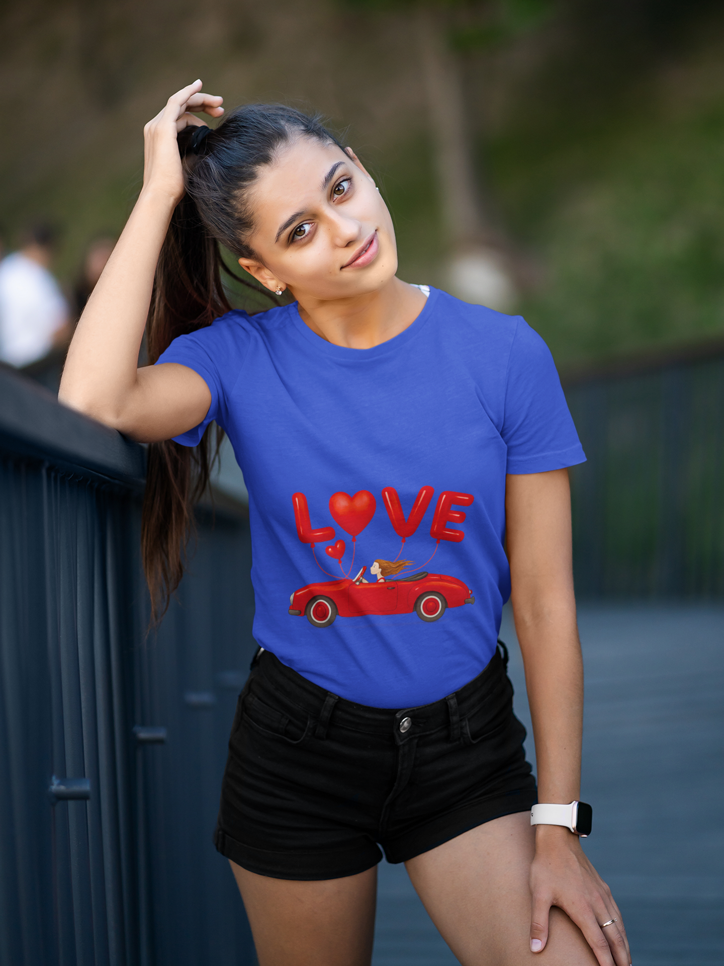 Love on Wheels Crew Neck T-Shirt for Women