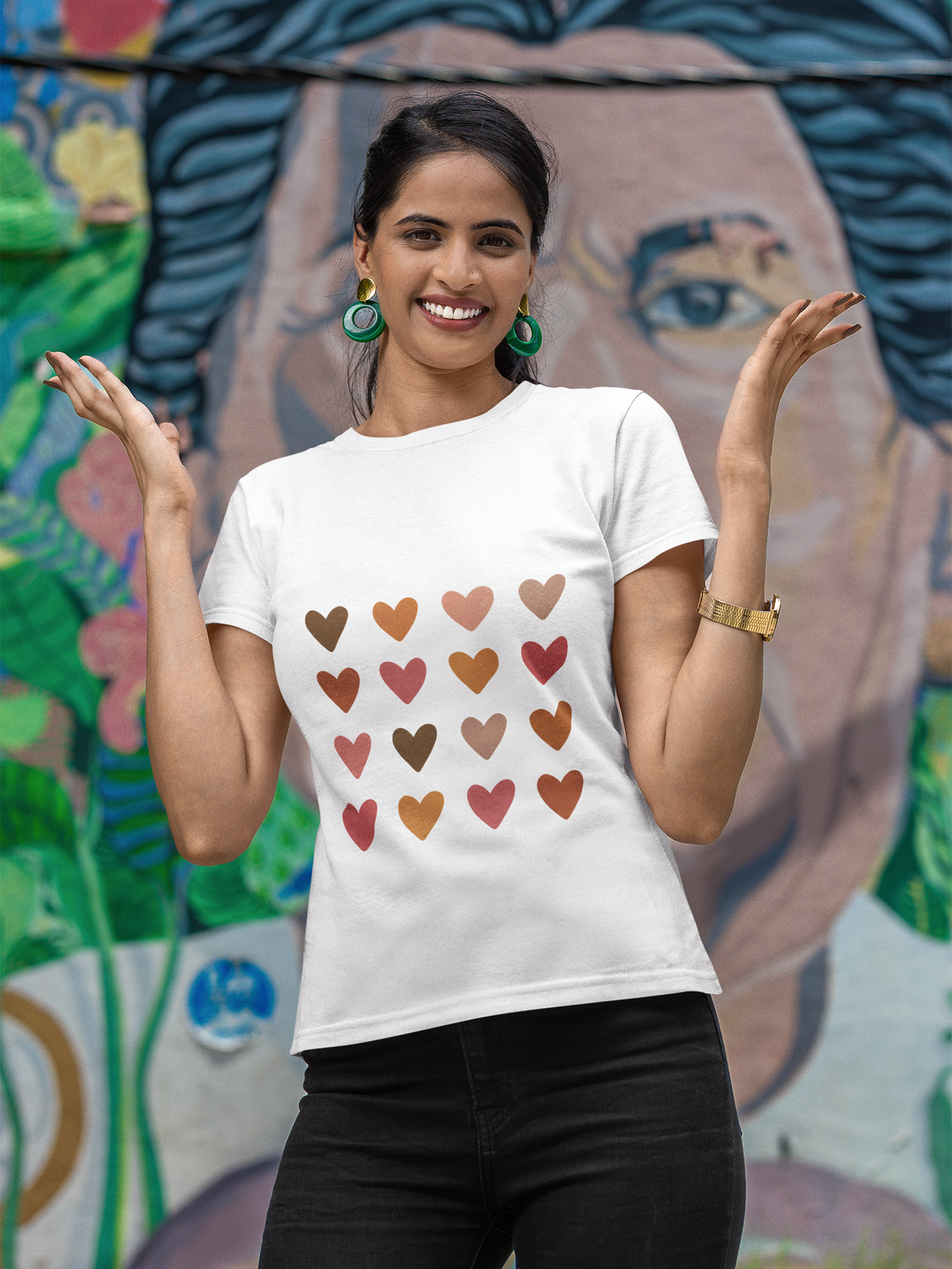 Heartstorm Crew Neck T-Shirt for Women