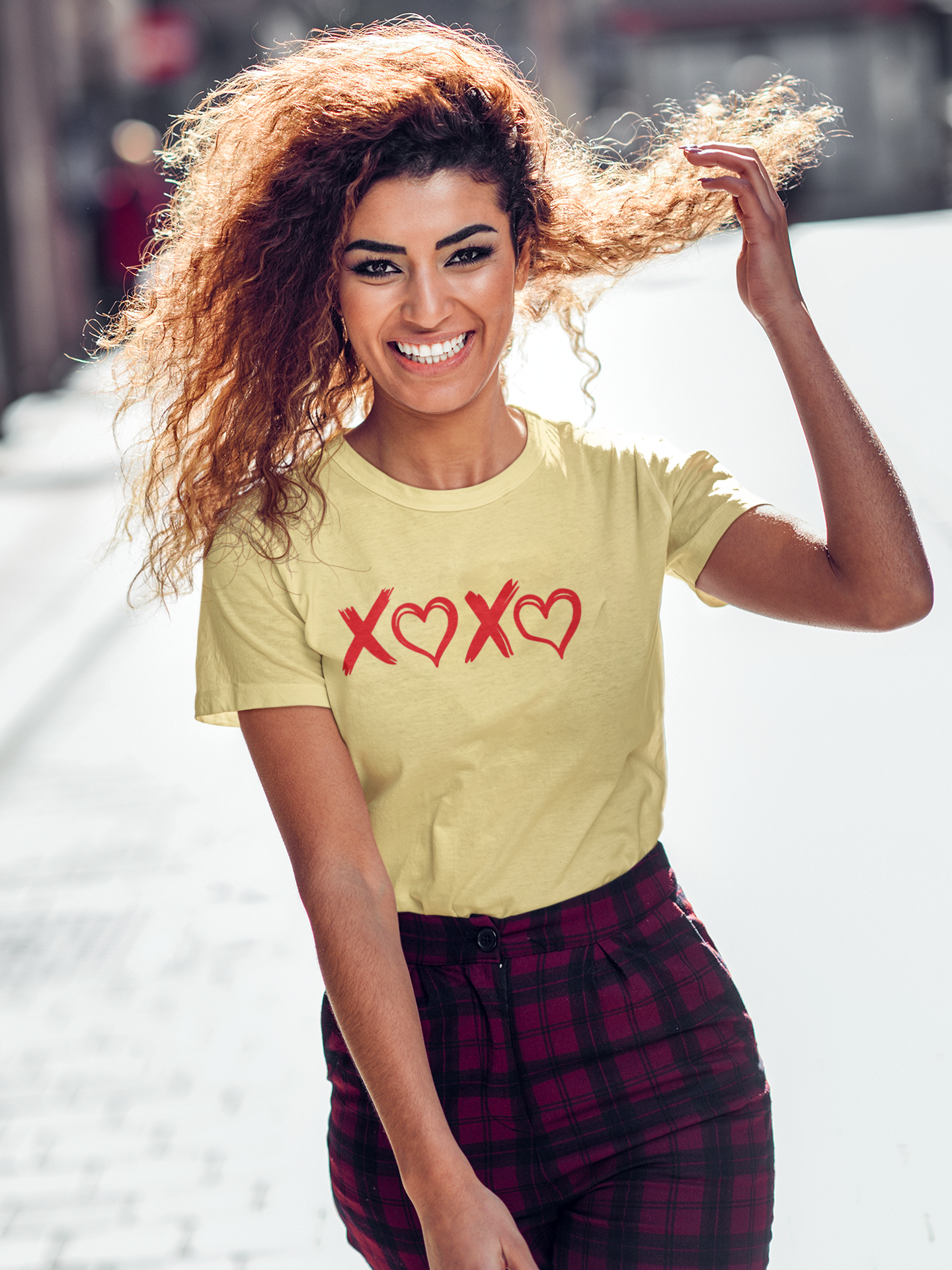 Not Your Basic XOXO Women's Crew Neck T-shirt