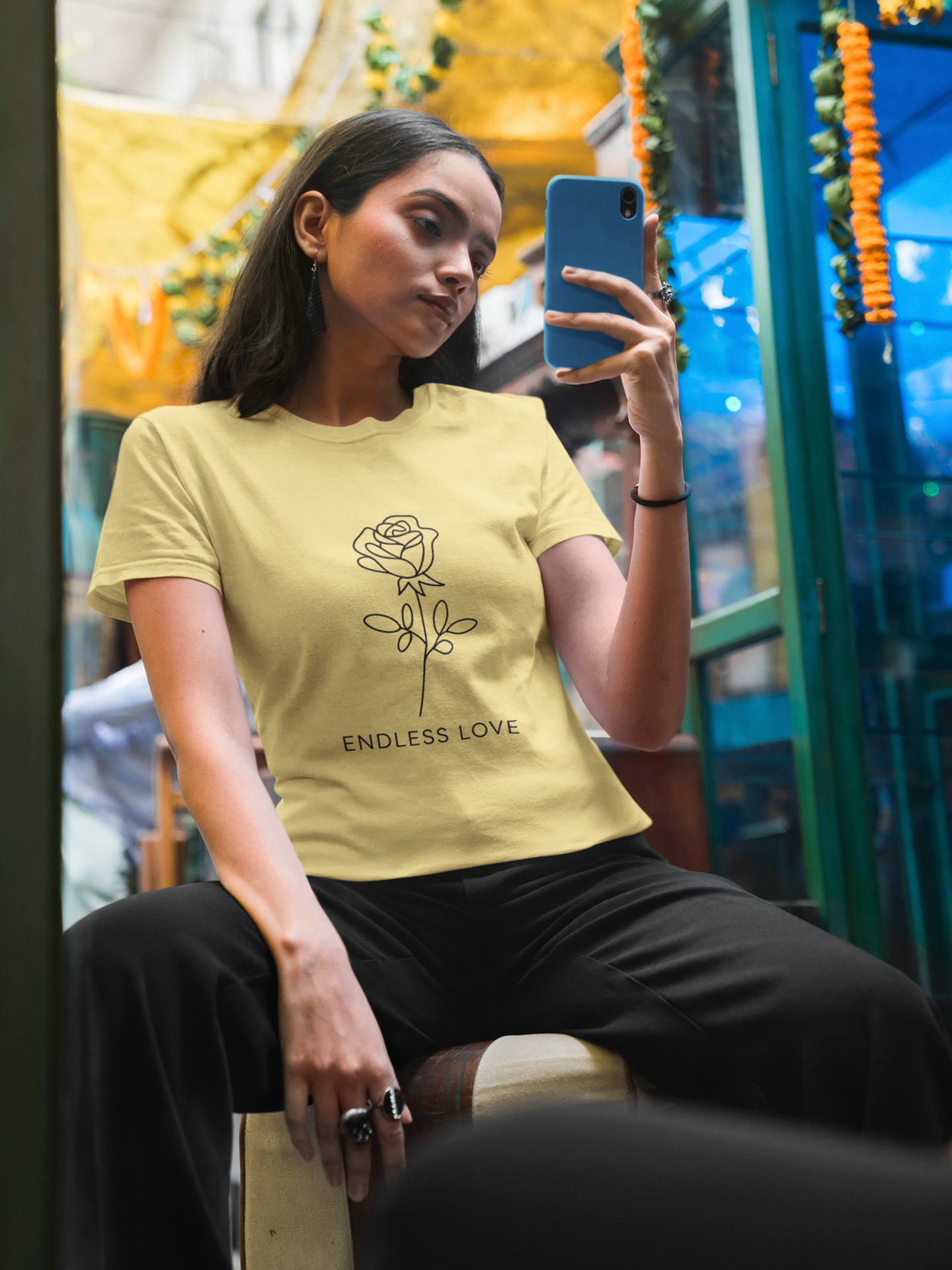 Endless Love Crew Neck T-shirt for Women