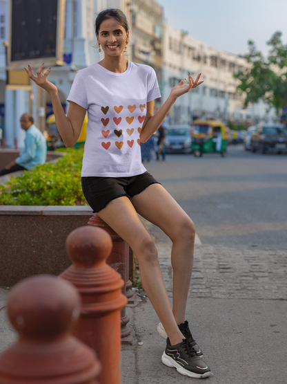 Heartstorm Crew Neck T-Shirt for Women