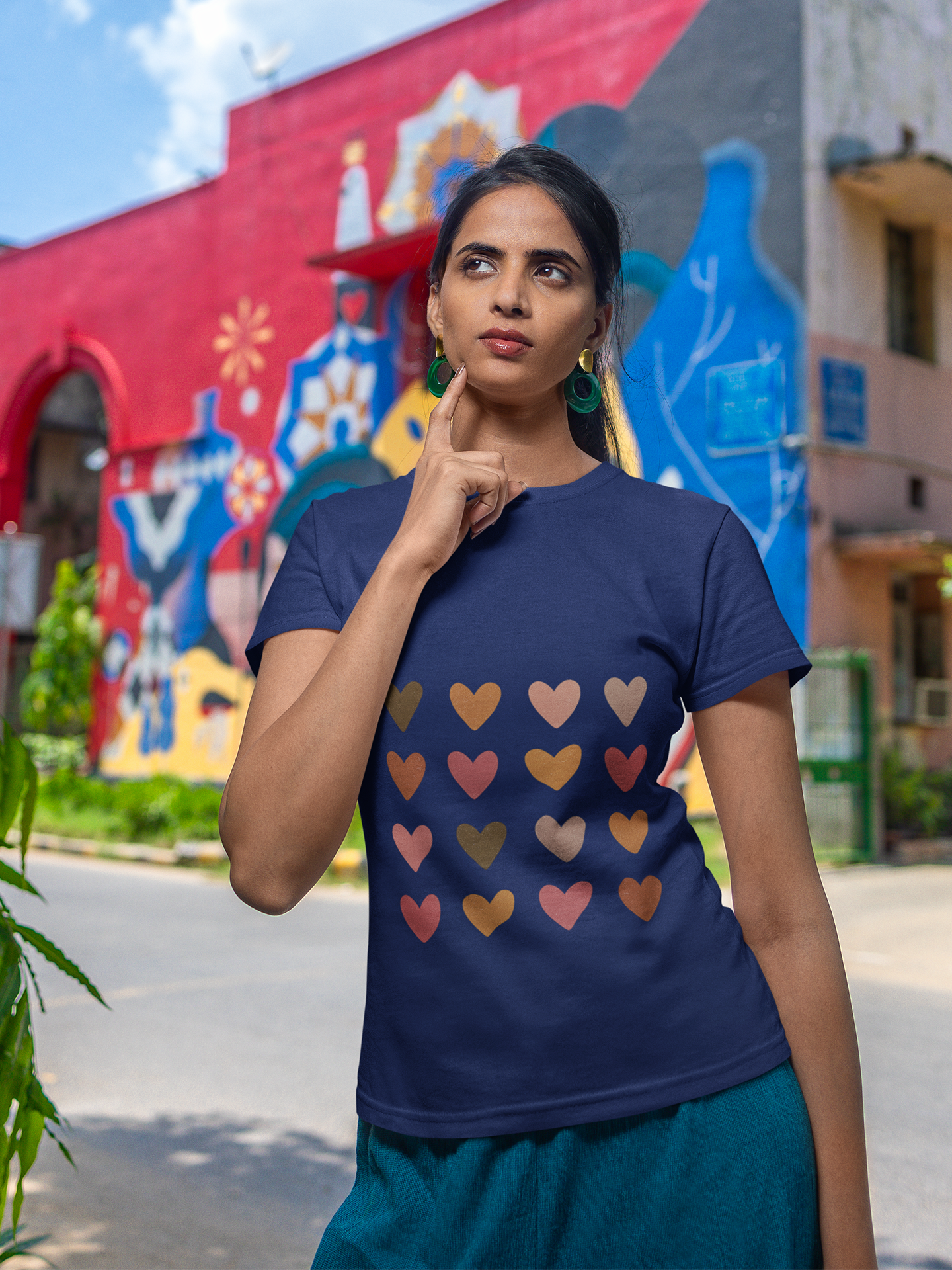 Heartstorm Crew Neck T-Shirt for Women