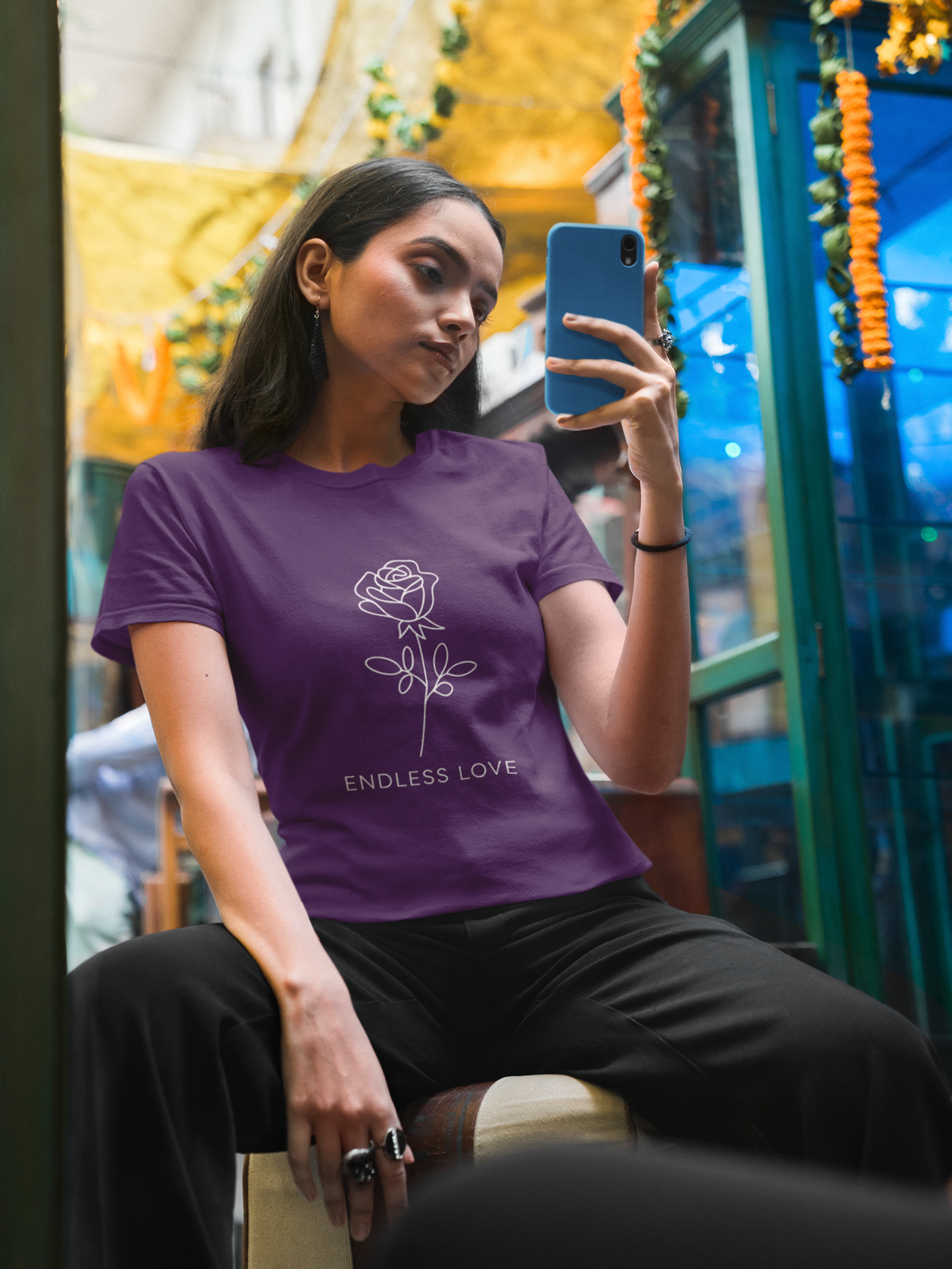 Endless Love Crew Neck T-Shirt for Women