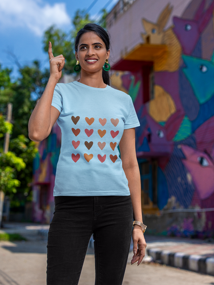 Heartstorm Crew Neck T-Shirt for Women