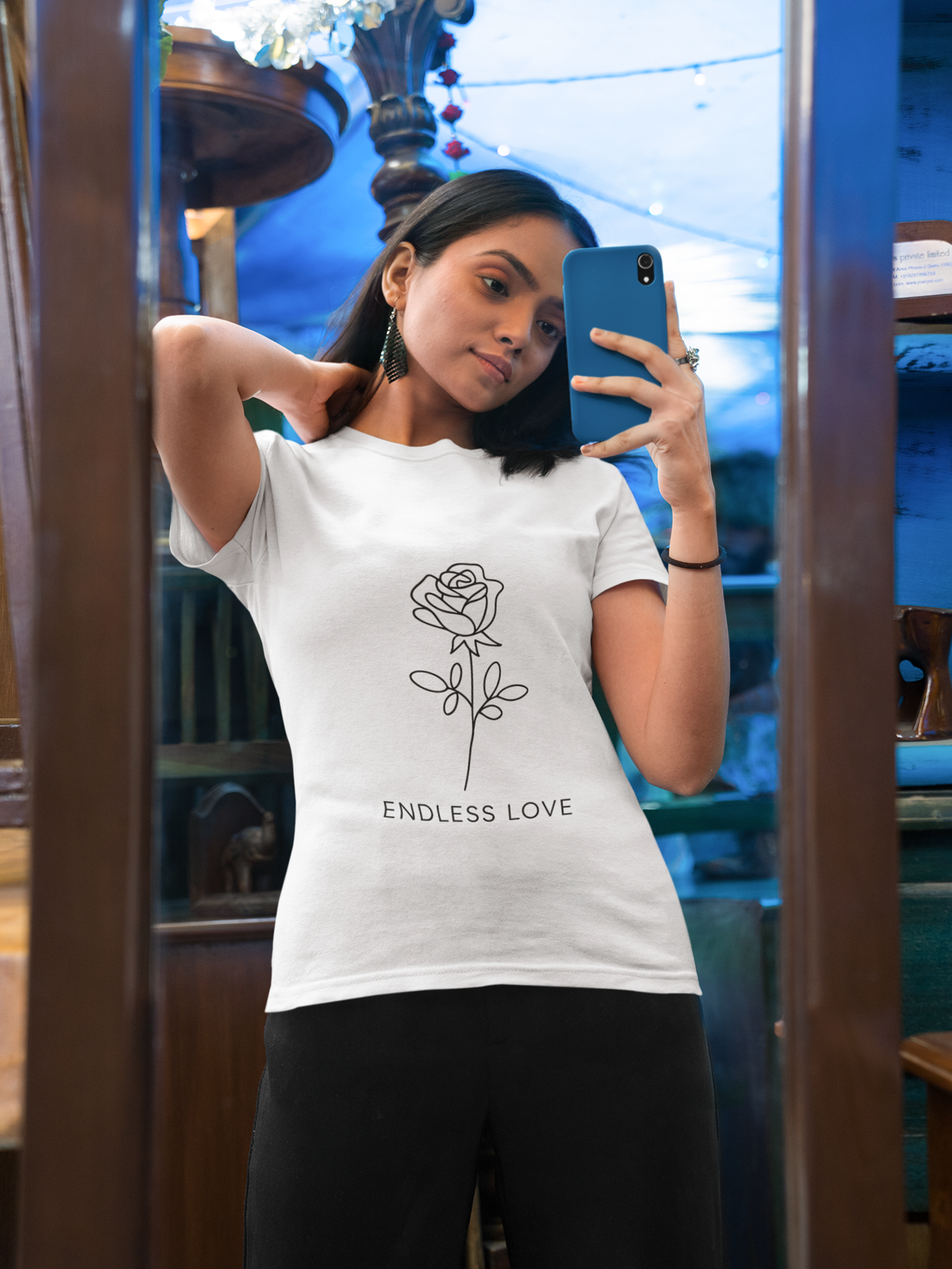 Endless Love Crew Neck T-shirt for Women