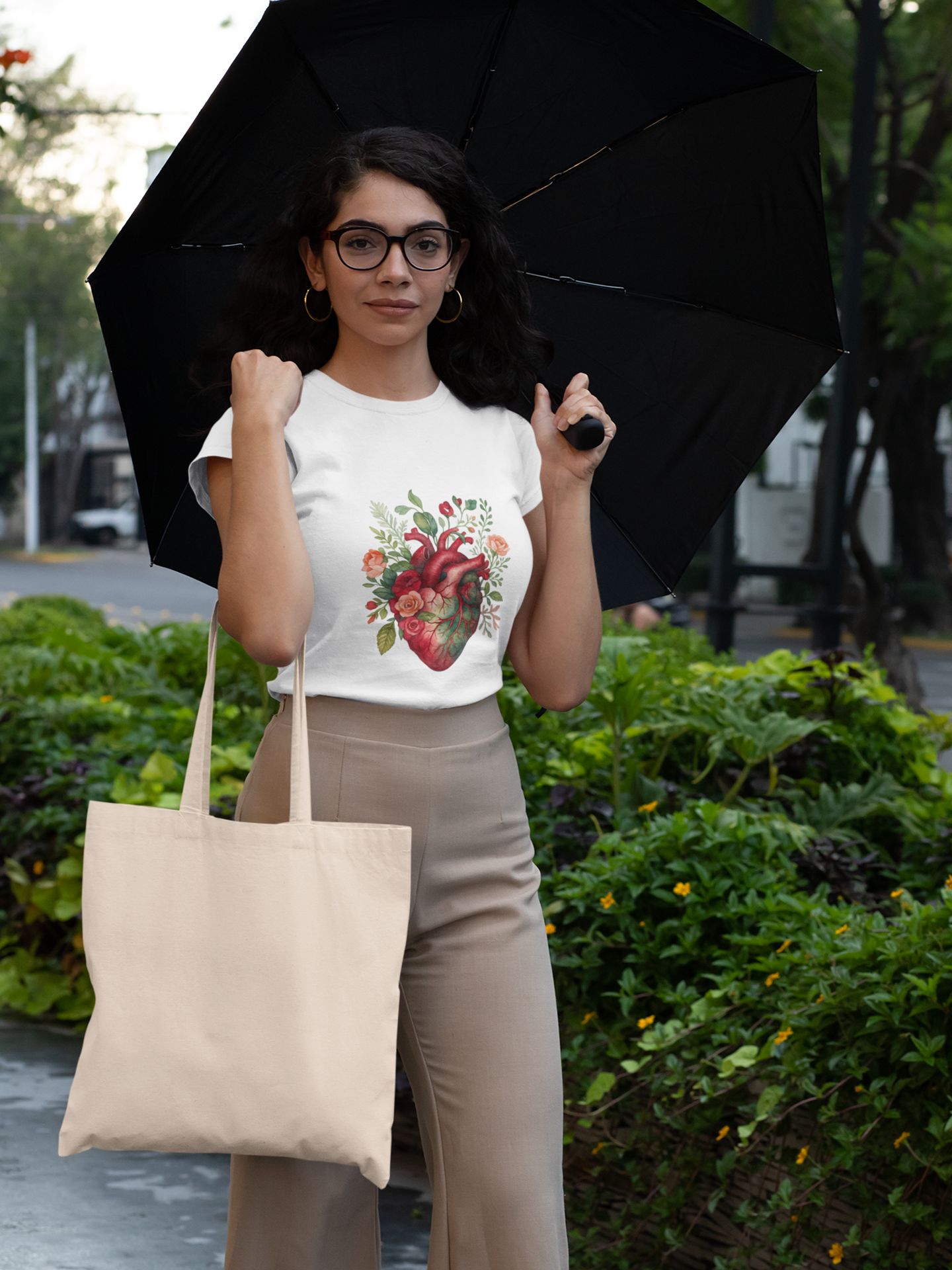 Rooted Heart Crew Neck T-Shirt for Women